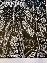 Image 3 of  ‘A Midsummer Daydream’ Ltd ed linocut print