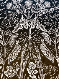Image 5 of  ‘A Midsummer Daydream’ Ltd ed linocut print