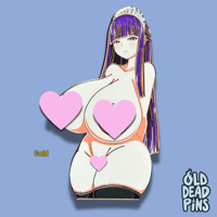 Image 3 of Mega Maid Fern Enamel Pin