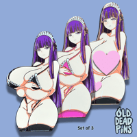 Image 4 of Mega Maid Fern Enamel Pin