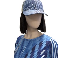 Image 4 of LONG-SLEEVED PRINTED DRESS - RE2026 BLUE WEAVE