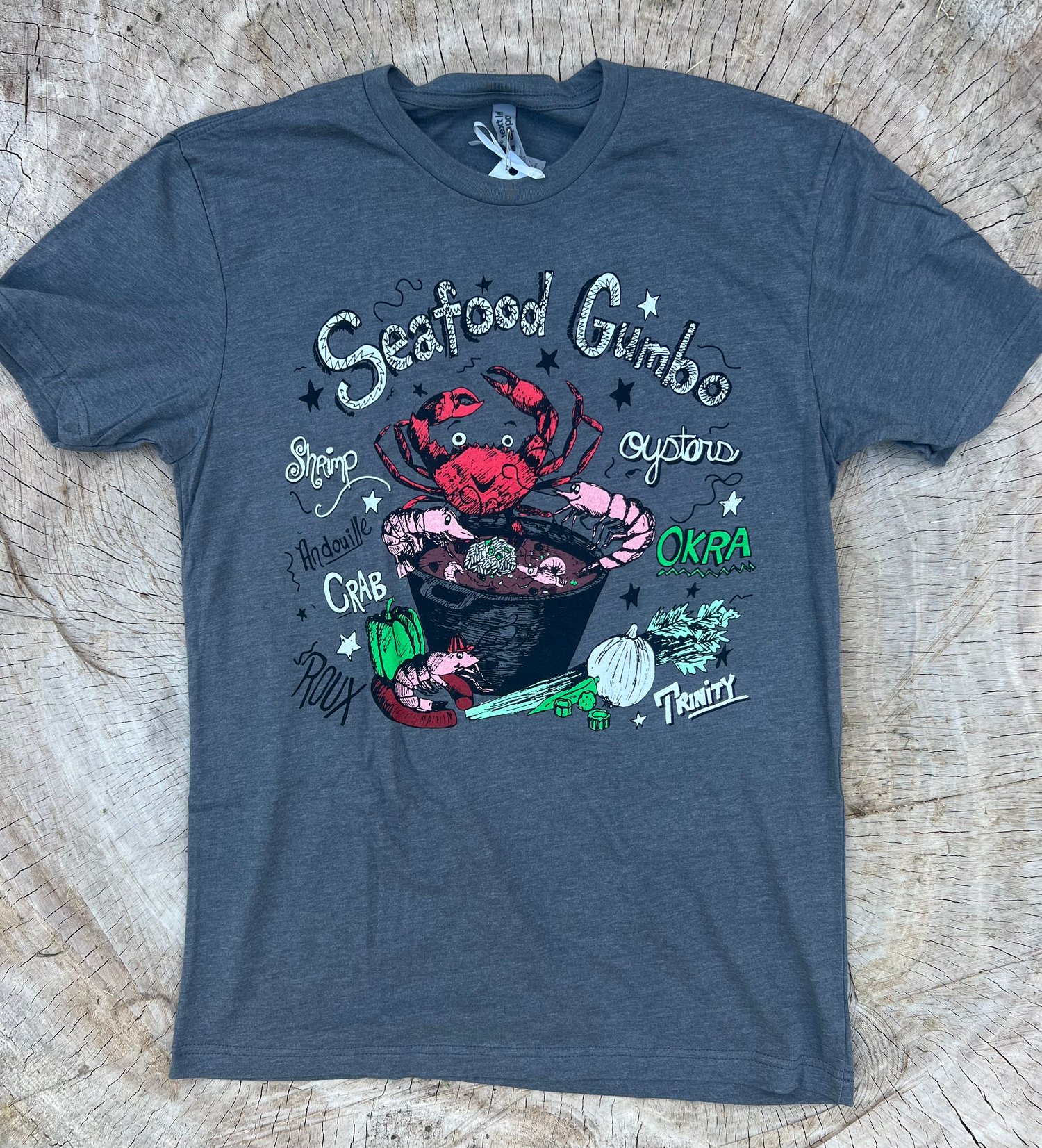 Image of Adult Seafood Gumbo Tee 