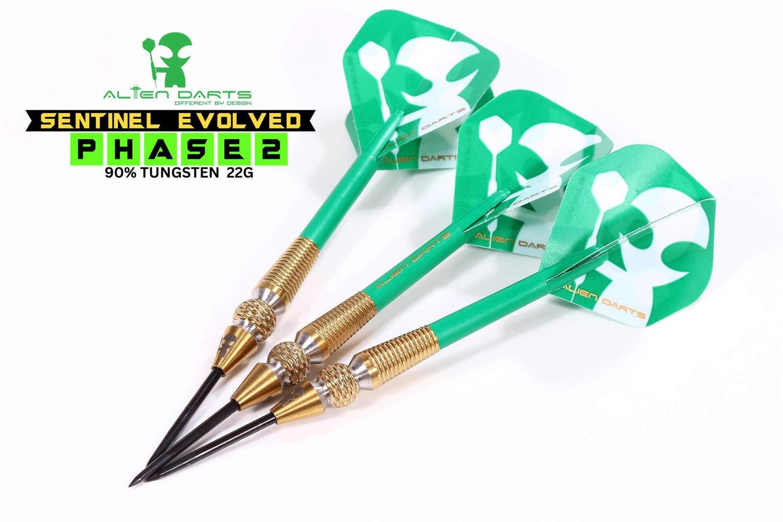 SENTINEL EVOLVED: PHASE 2 Darts 22g 90% Tungsten | Alien Darts