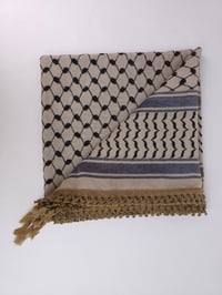 Image 7 of  Sand with Gold Tassel Keffiyeh