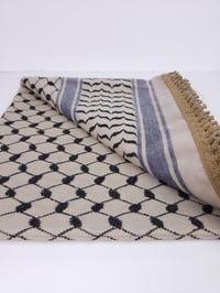 Image 5 of  Sand with Gold Tassel Keffiyeh