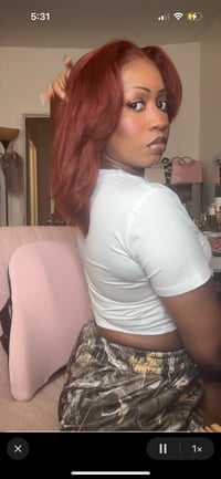 Image 2 of Nadula Hair Reddish Brown Closure Bob Wig 