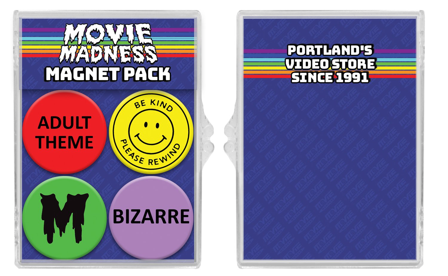 Image of Movie Madness Genre Sticker Magnet Pack