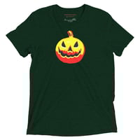 Image 16 of Short Sleeved T-shirt (Adult M/F) - Jack O Lantern Vintage Red-Yellow