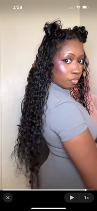 Image 2 of OQ Hair Water Wave Closure Wig 