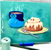 Image 1 of Hot Cocoa and Cinnamon Bun Print