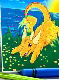 Image 5 of Frizzle the Dragon Print