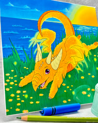 Image 2 of Frizzle the Dragon Print