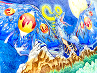 Image 3 of [ORIGINAL] Multi-Eyed Dragon Original Illustration