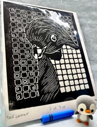 Image 2 of [ORIGINAL] Self-Portrait of a Penguin in Black
