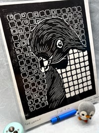Image 3 of [ORIGINAL] Self-Portrait of a Penguin in Black