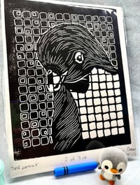 Image 1 of [ORIGINAL] Self-Portrait of a Penguin in Black