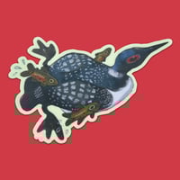 Image 1 of common loon sticker