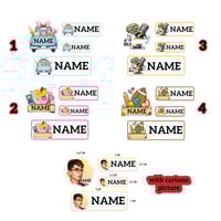 Image 3 of 🎒  Back to School 58 Stickers - Personalized Name Labels