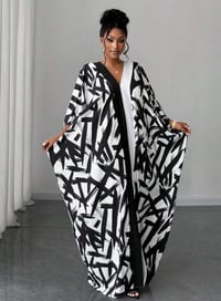 Image 1 of Ebony Ivory Flow Dress