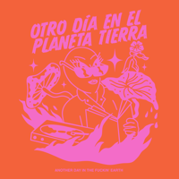Image 5 of TOTE BAG NARANJA - 'Otro Día En El Planeta Tierra'