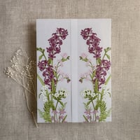 Image 10 of Eleanor floral printed vellum wrap for 5x7 cards PACK of 10