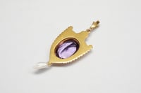 Image 4 of Antique 10k Gold EGYPTIAN REVIVAL Amethyst Pendant - Gold, Amethyst Pendant