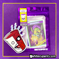 Image 1 of MARVEL White Cup Trading Card/Stickers #1