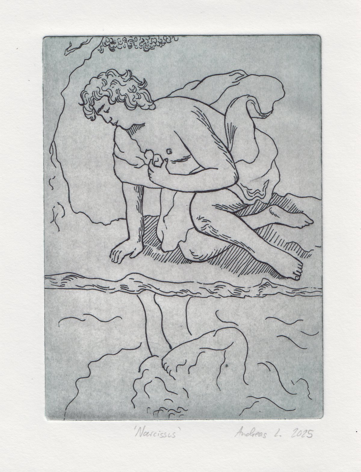 Image of Narcissus (intaglio etching)