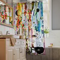 Image 4 of Ethyl Lynn - Metaphysical Collage -  Shower Curtain