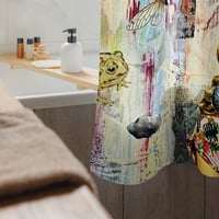 Image 3 of Ethyl Lynn - Metaphysical Collage -  Shower Curtain