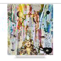 Image 1 of Ethyl Lynn - Metaphysical Collage -  Shower Curtain