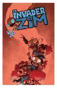 Image of "INVADER ZIM: CLOWN HELL" signed poster