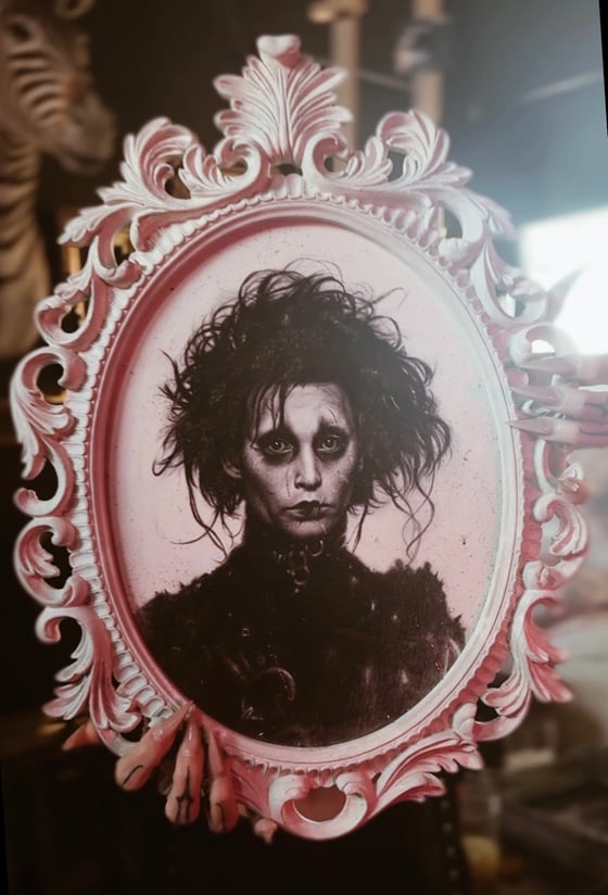 Image of ‘EDWARD SCISSORHANDS’ [ Unique Print - { 1/1 } ] Hand Embellished Museum Archival Print