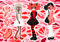 Meat Girl Stickers (PREORDERS)