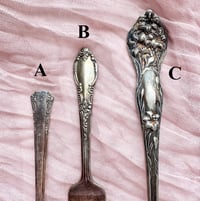 Image 2 of Custom Vintage Silver Plate Spoon Ring - Choose your own design!