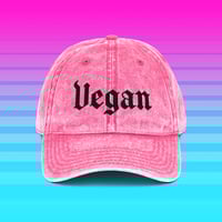 Image 2 of Gothic Vegan embroidered dad hat
