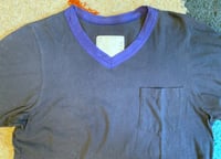 Image 2 of Sacai by Chitose Abe 2013ss navy tee, size 2 (fits S)