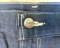 Image 3 of Pointer indigo dyed denim carpenter pants, made in USA, size 34