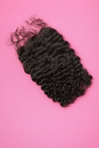 Image 1 of 5x5 Burmese Curly Closure 