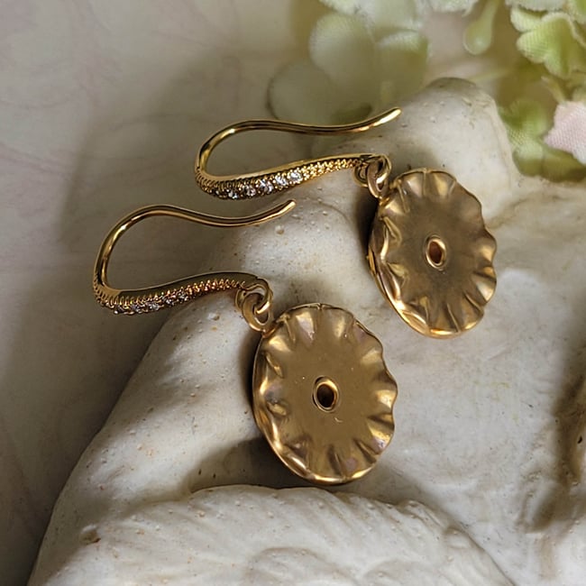 Swarovski Aqua and Peridot Green Drop Earrings