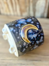 Image 3 of Milky Way Moon Planter (3" deep x 3" wide)