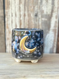 Image 4 of Milky Way Moon Planter (3" deep x 3" wide)
