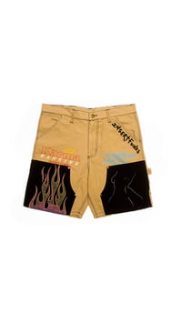 CUSTOM TAN / BLACK  INDUSTRIAL SHORTS 