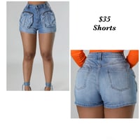Denim Cargo Shorts