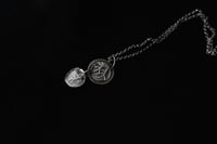 Image 3 of Leaf Impression Silver Necklace