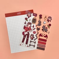Devil Luci - A6 Clear Vinyl Sticker Sheet