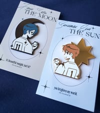 Image 1 of the sun & moon - furusawa enamel pin set