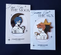 Image 2 of the sun & moon - furusawa enamel pin set