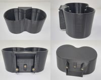 Image 2 of 1988-1989 Honda Civic WAGON Rear Ash Tray DUAL Cup Holder