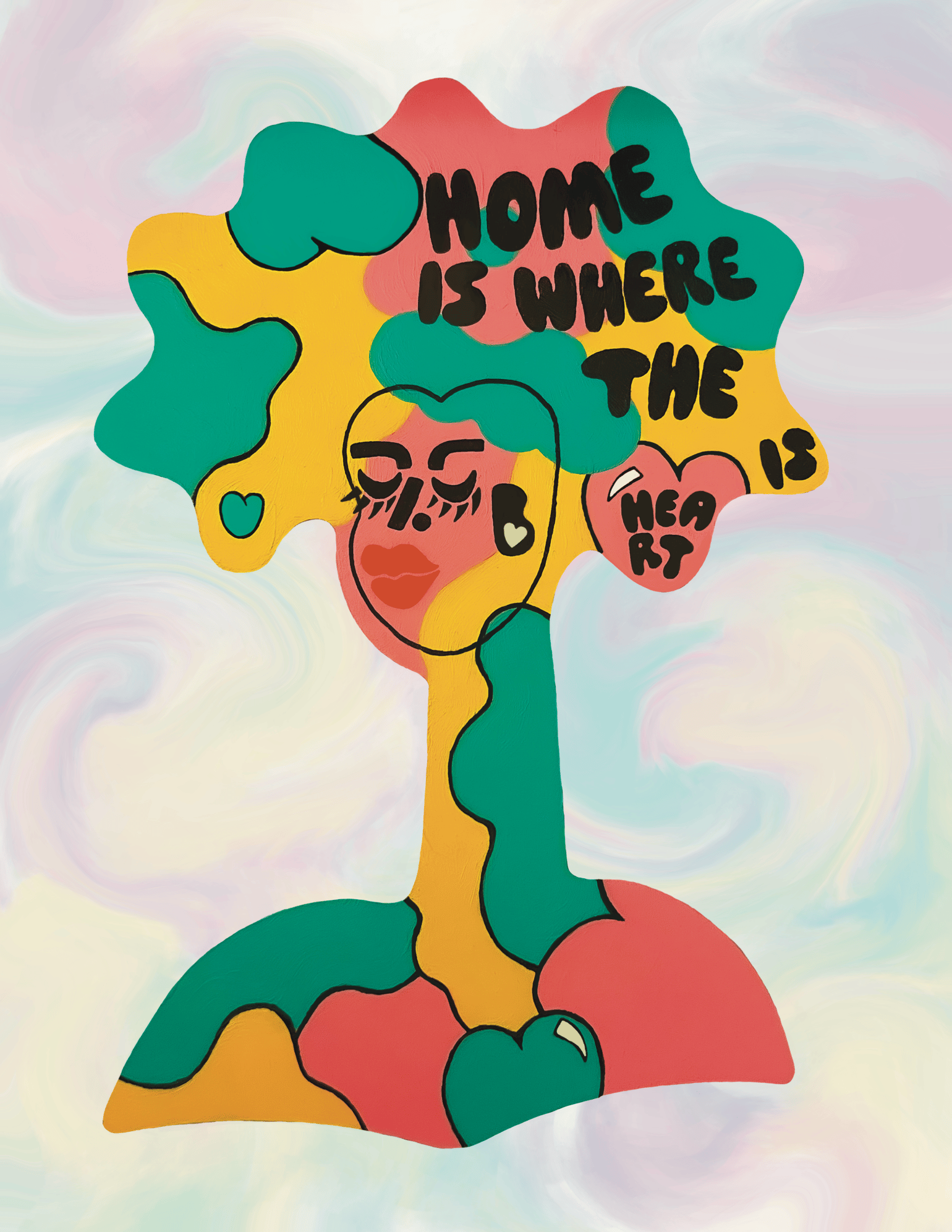 Image of Home is Where the Heart Is Print